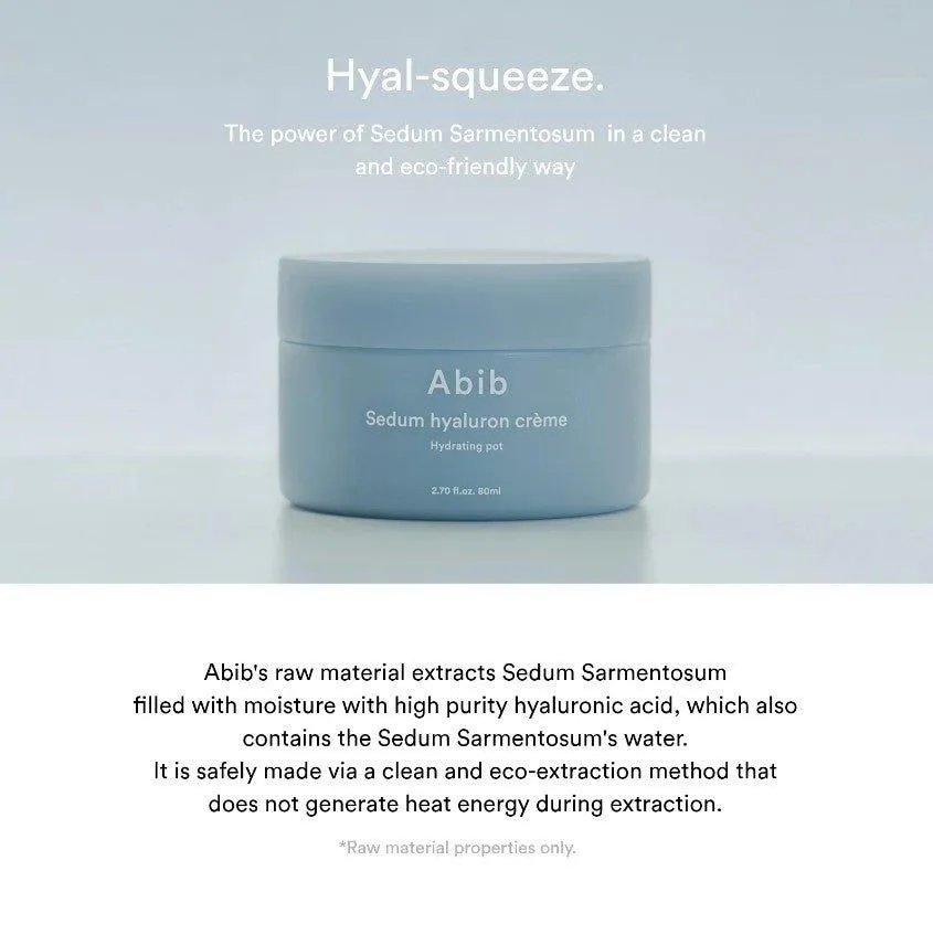 [Abib] Sedum Hyaluron Creme Hydrating Pot 80ml