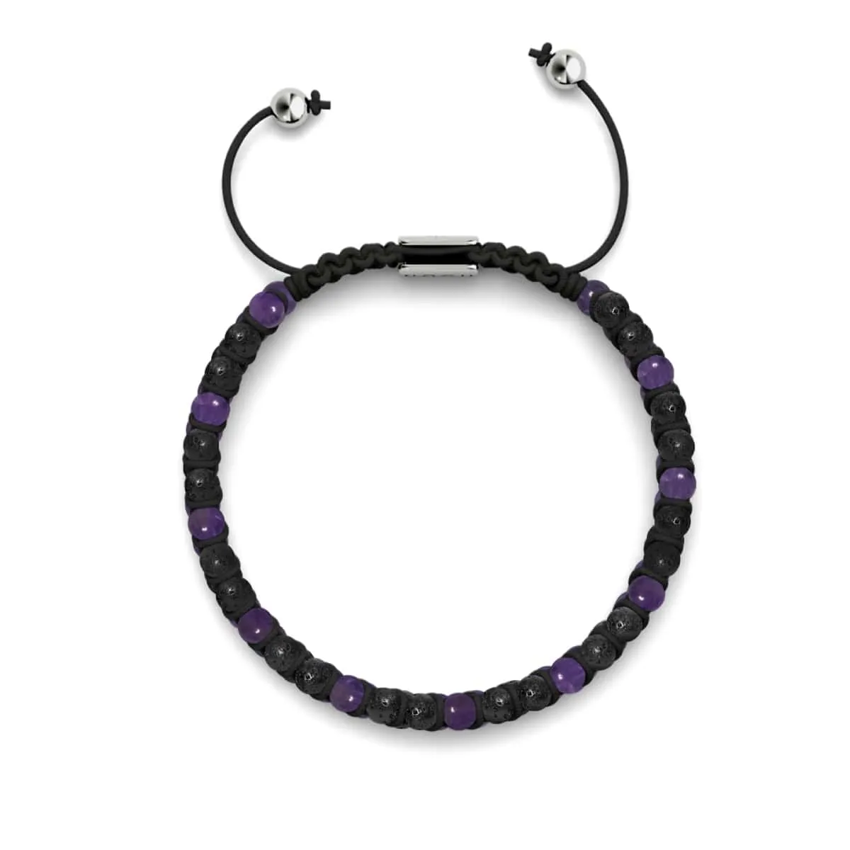 Amethyst x Lavender | Essential Oil Lava Rock Diffuser Bracelet Set