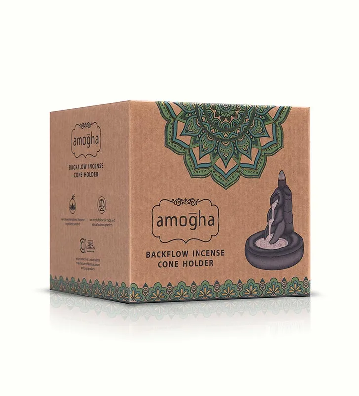 Amogha Backflow Incense Cone Holder | Multiple Designs | 6 x 6 x 5 inches