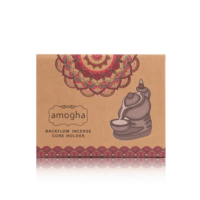 Amogha Backflow Incense Cone Holder | Multiple Designs | 6 x 6 x 5 inches