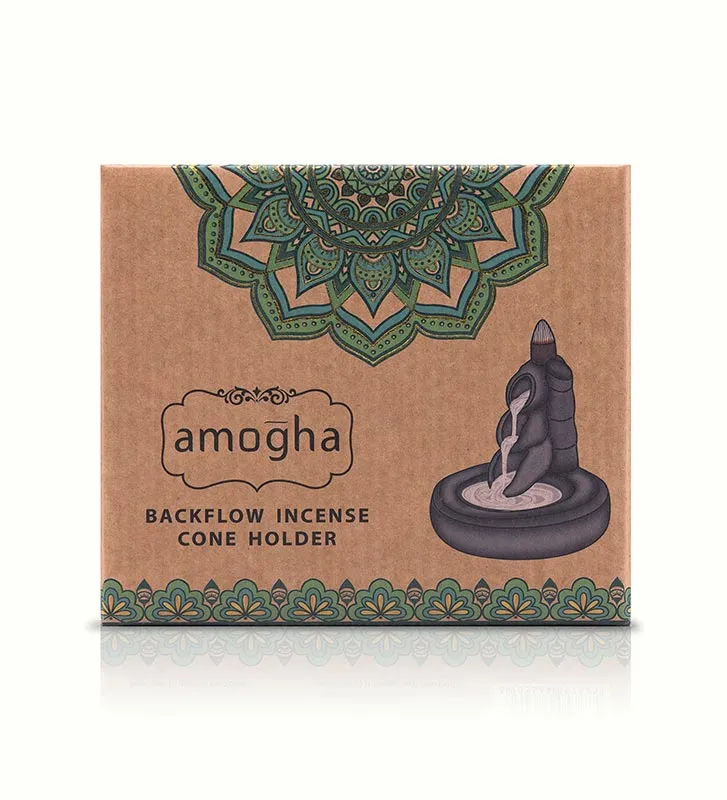 Amogha Backflow Incense Cone Holder | Multiple Designs | 6 x 6 x 5 inches