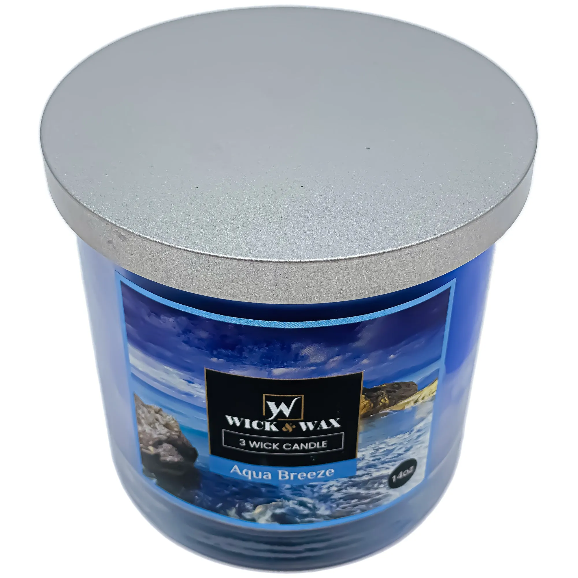 Aqua Breeze Scented Jar Candle (3-wick) - 14oz.