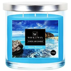 Aqua Breeze Scented Jar Candle (3-wick) - 14oz.