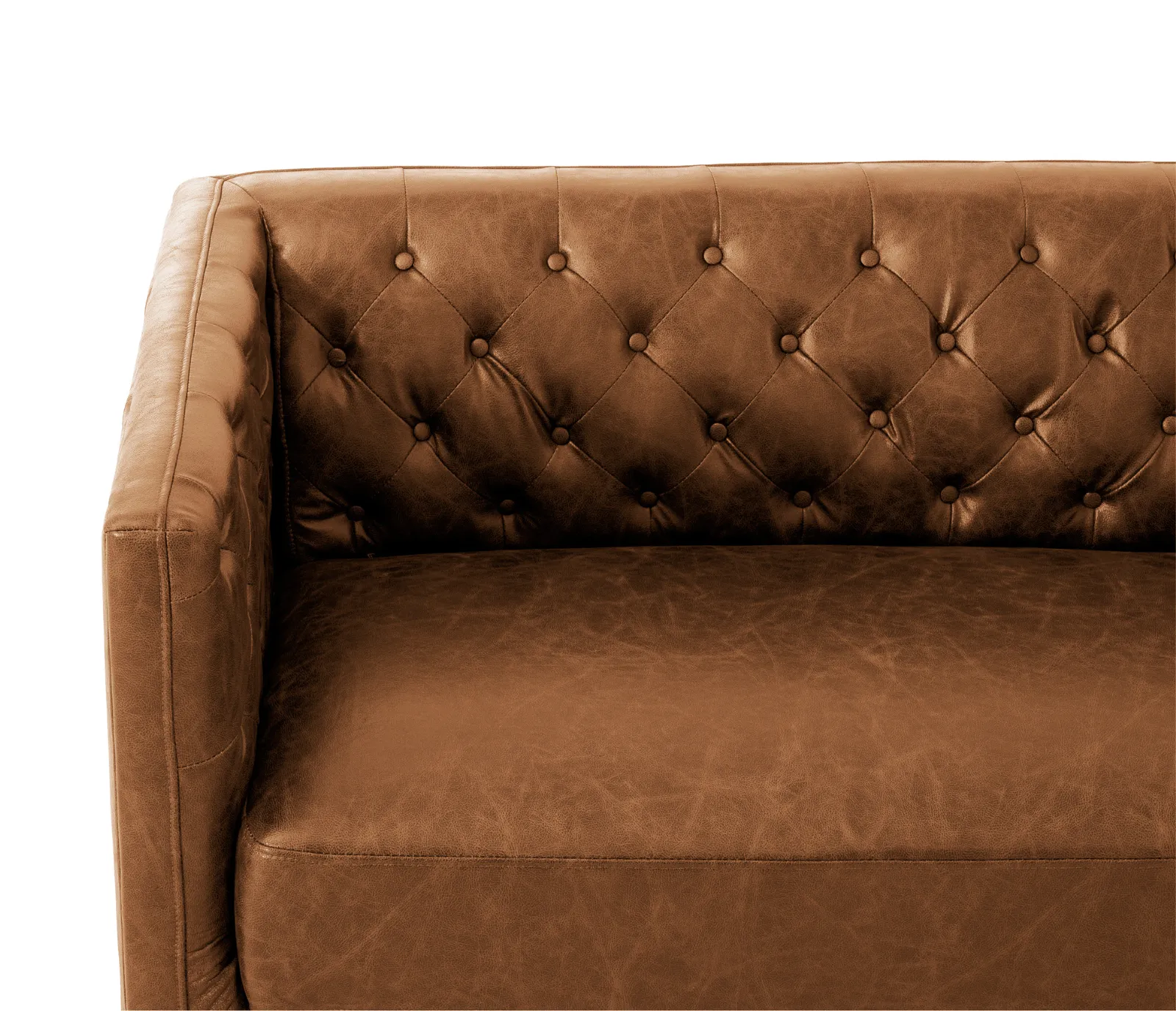 Ashton Chair - Cognac Fabric