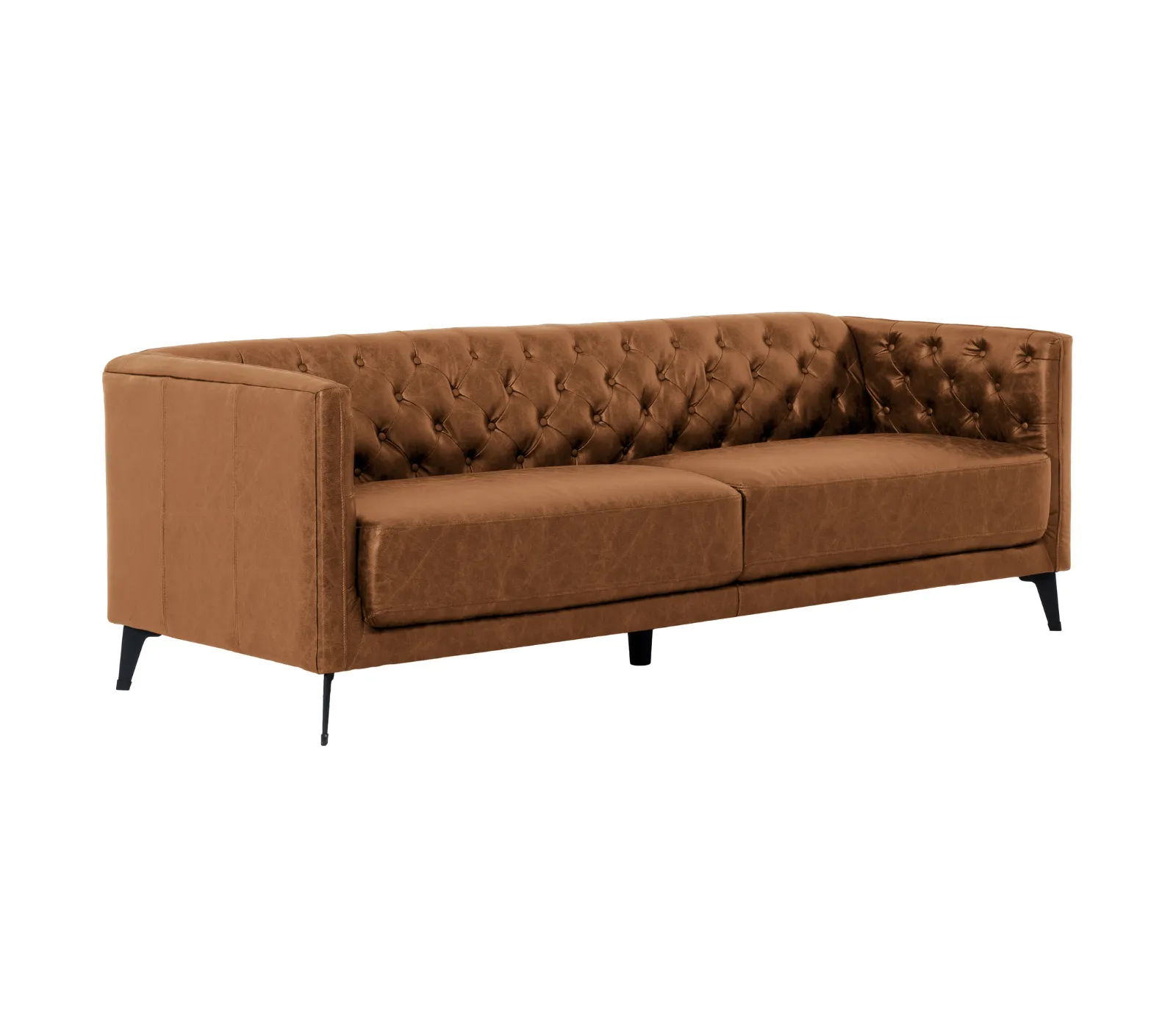 Ashton Sofa - Cognac Fabric