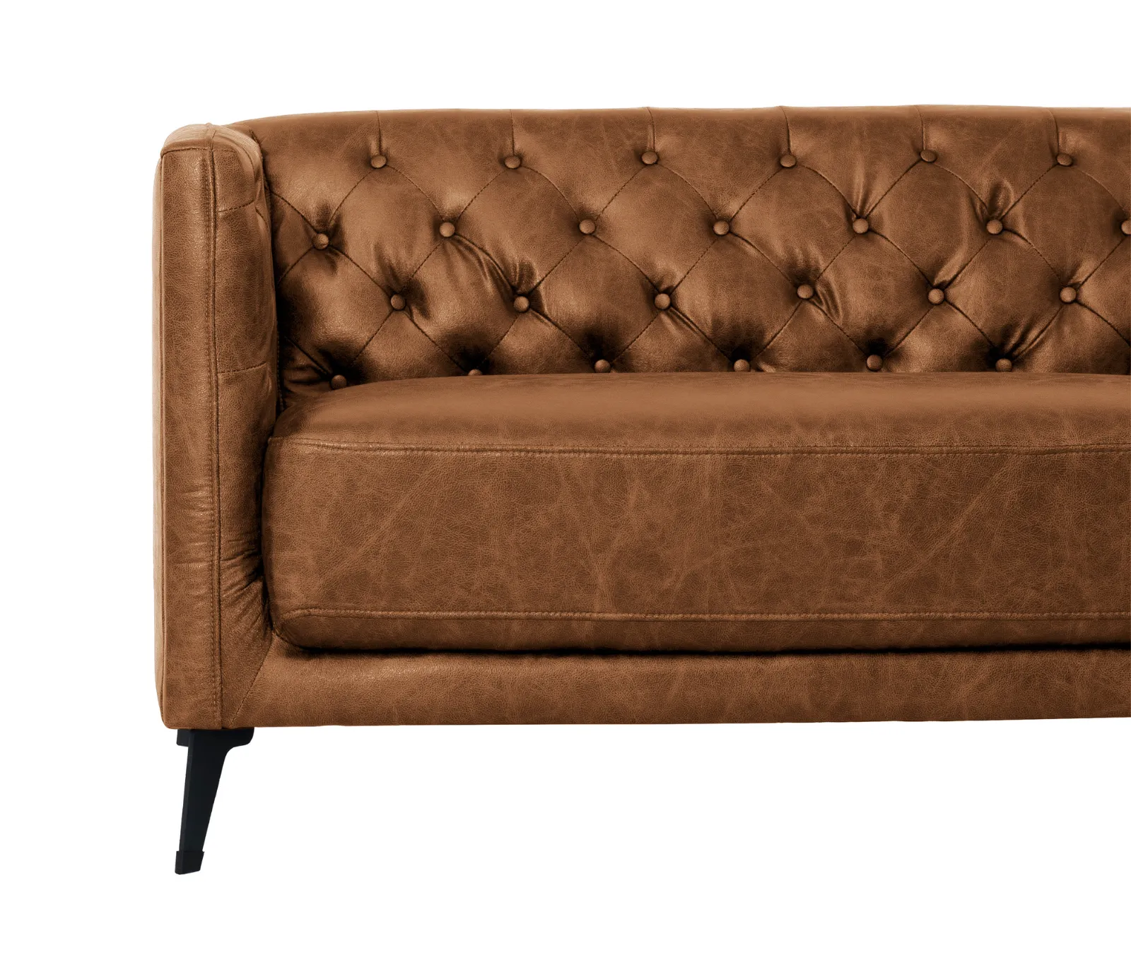 Ashton Sofa - Cognac Fabric