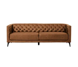 Ashton Sofa - Cognac Fabric