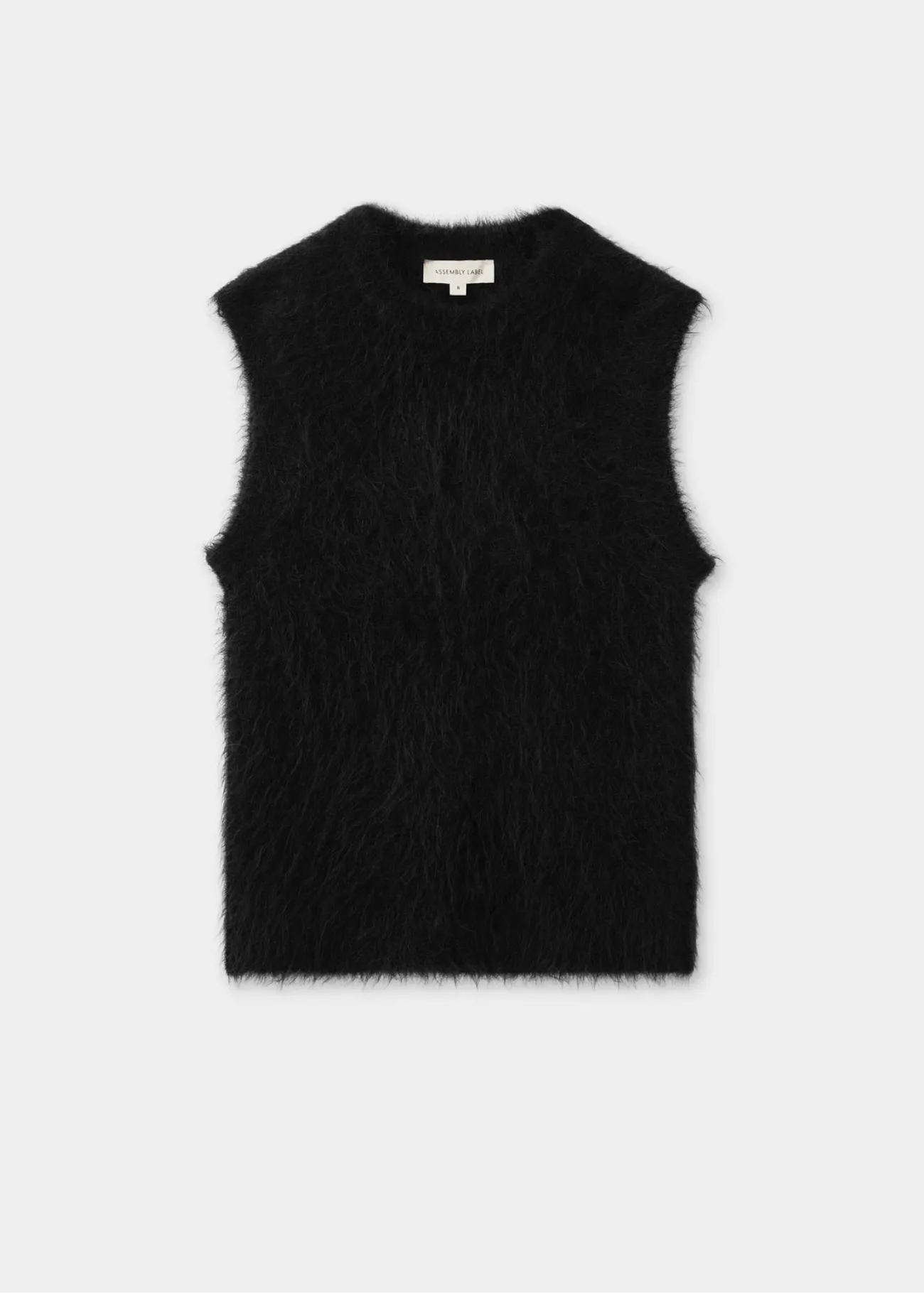 Assembly Label Hunter Alpaca Cropped Knit Vest