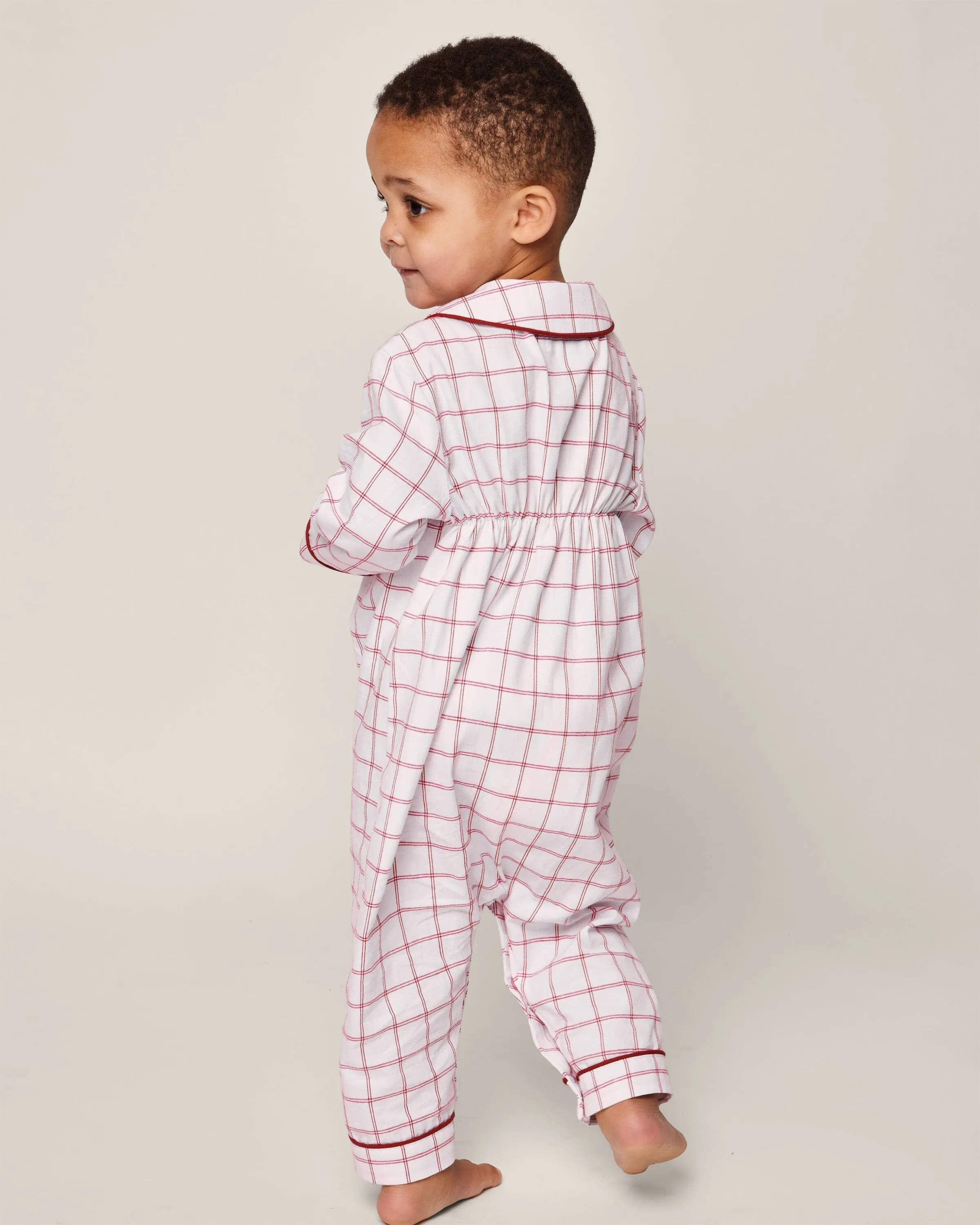 Baby's Twill Cambridge Romper | Garnet Tattersall