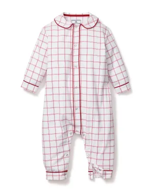 Baby's Twill Cambridge Romper | Garnet Tattersall