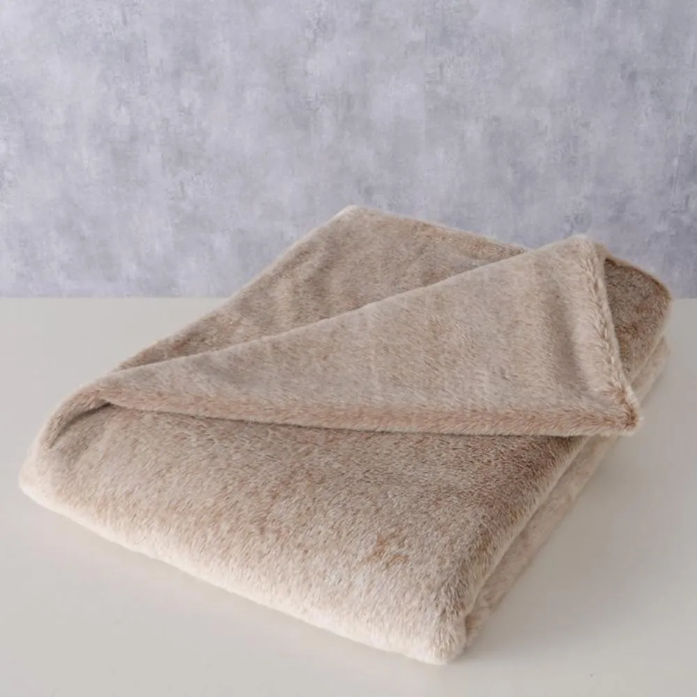 Beige Fluffy Blanket