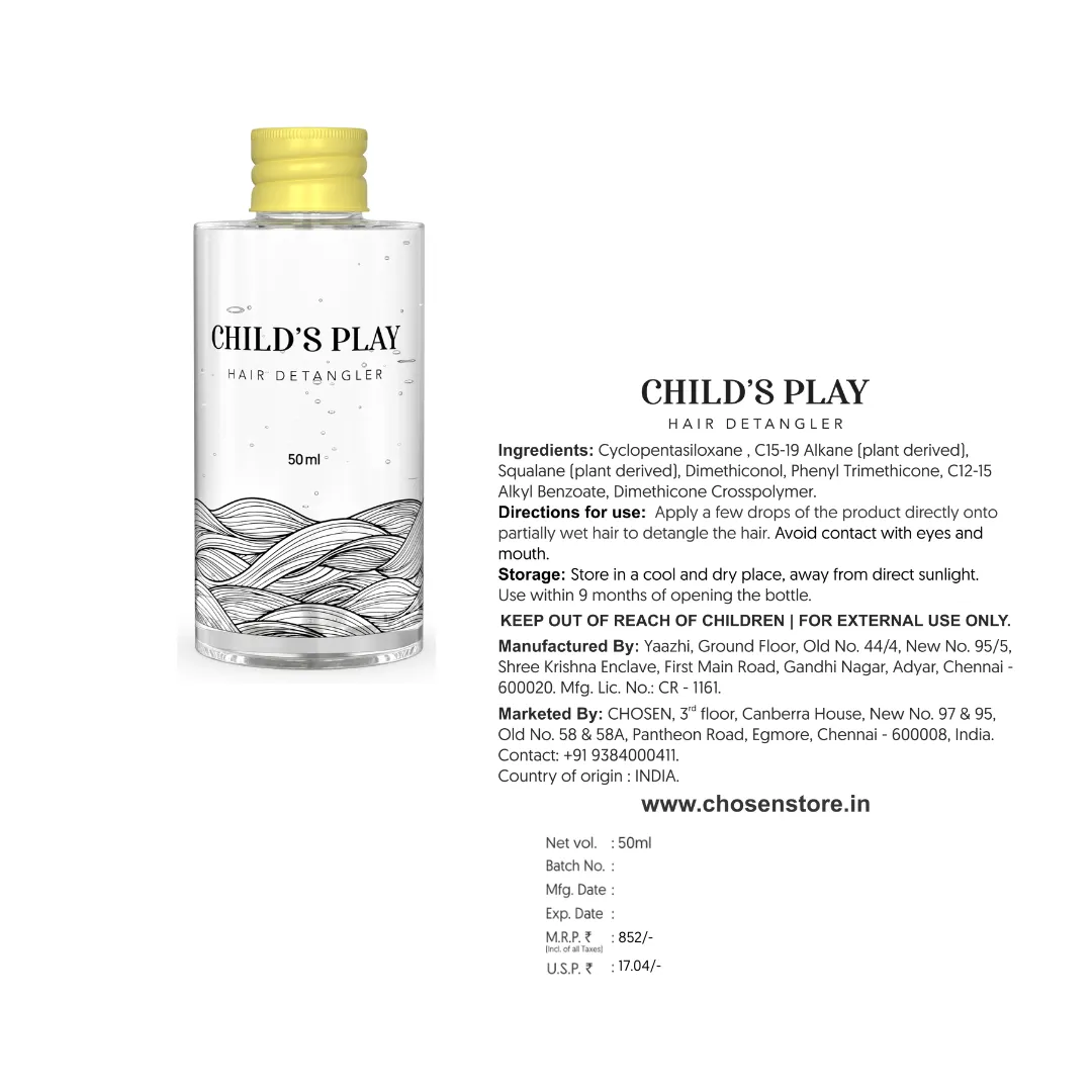 Child's Play® Hair Detangler