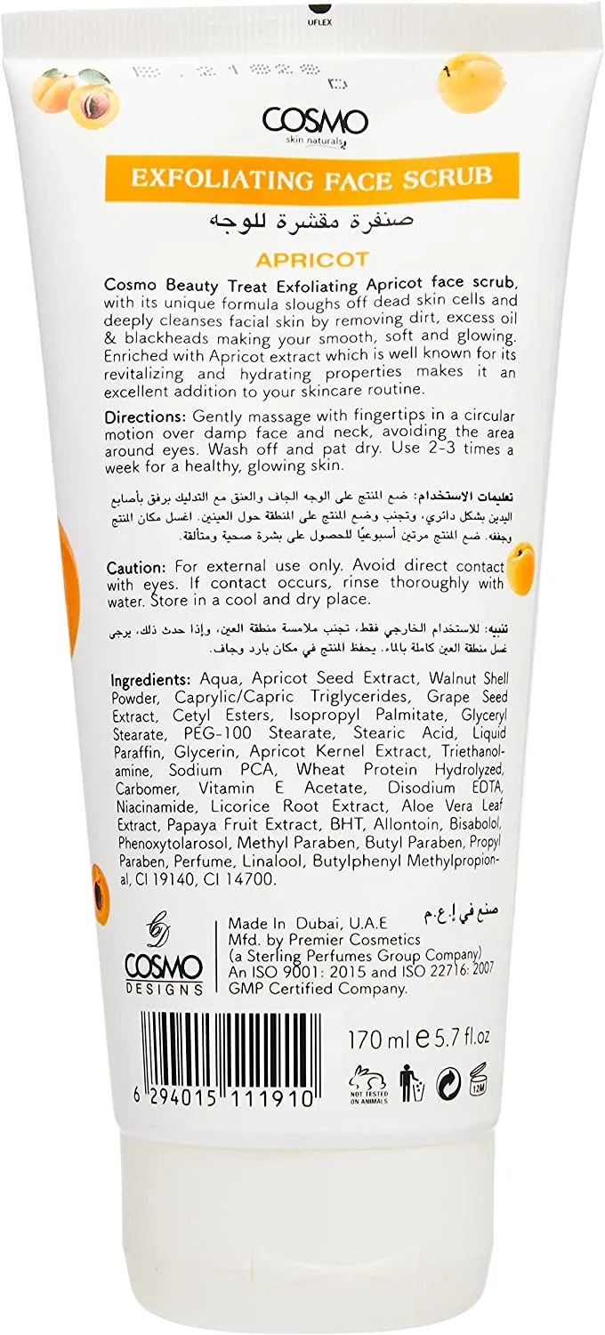 Cosmo Face Scrub Apricot 170ML