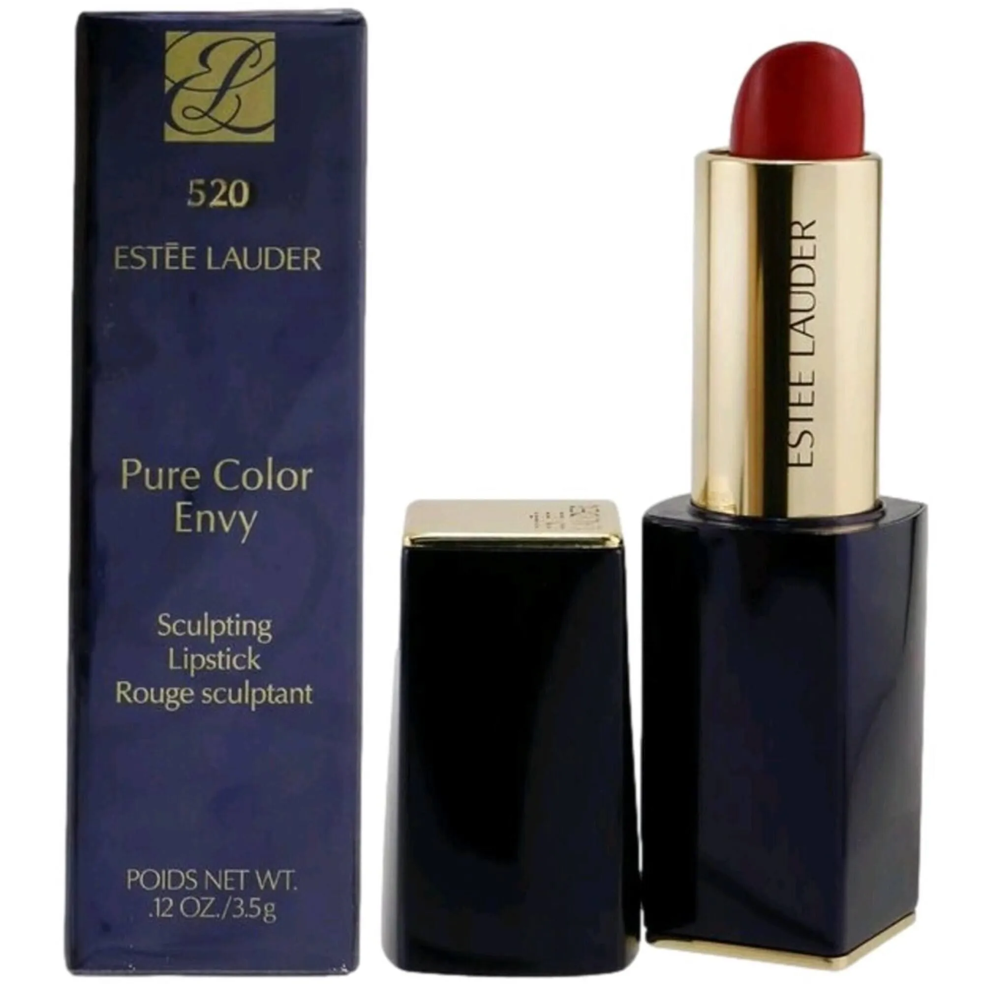 Estee Lauder Women's Lipstick - Pure Color Envy Sculpting 520 Carnal, 0.12 oz