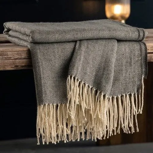 Galway Living Herringbone Throw