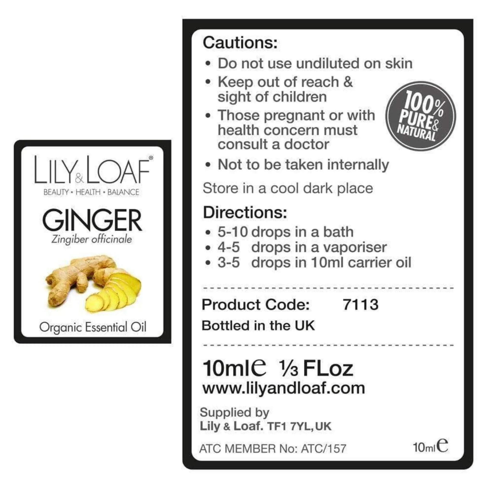 Ginger Organic Essential Oil