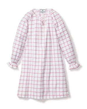 Girl's Twill Delphine Nightgown | Garnet Tattersall