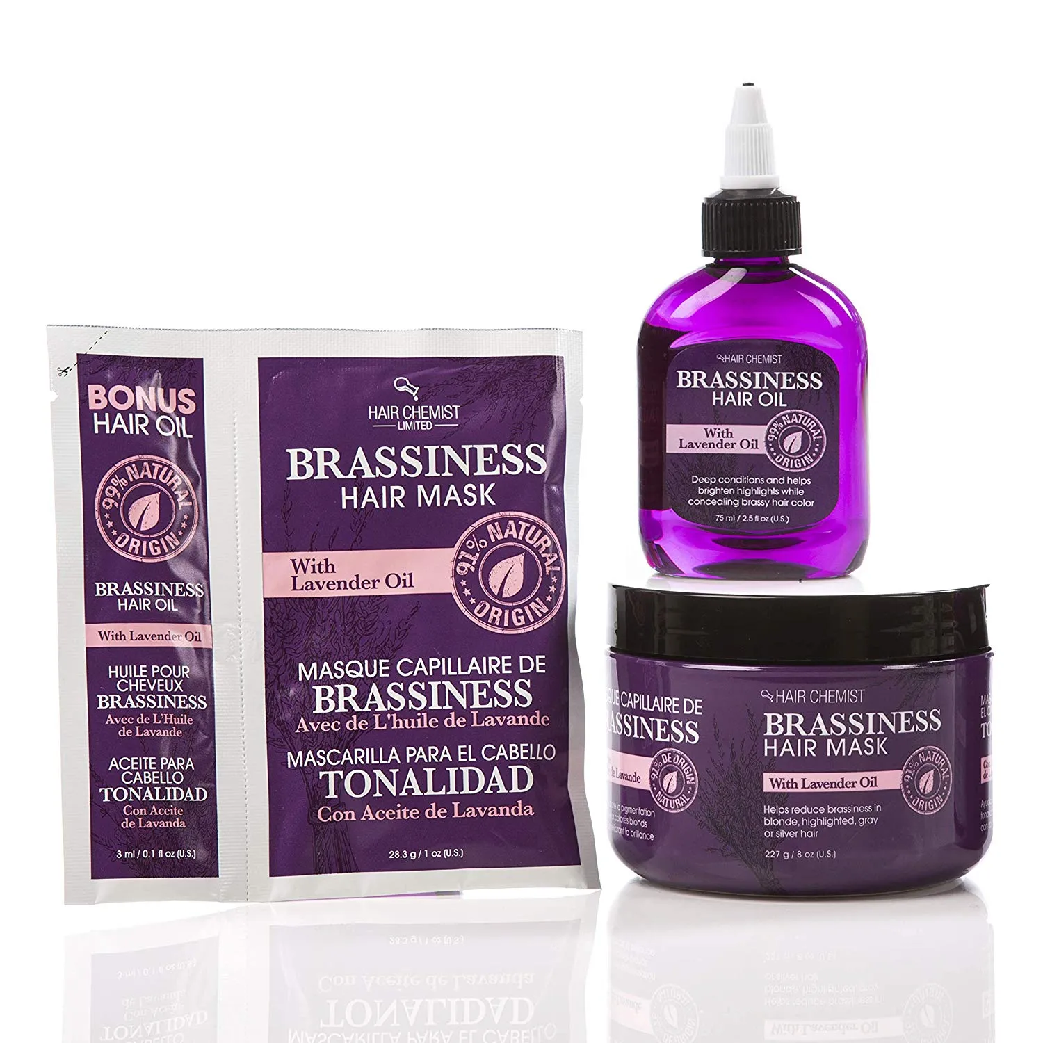 Hair Chemist Anti - Brassiness Hair Care 3 Piece Set