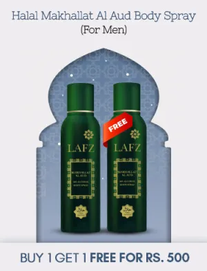 Halal Makhallat Al Aud Body Spray For Men (Buy 1 Get 1 Free)