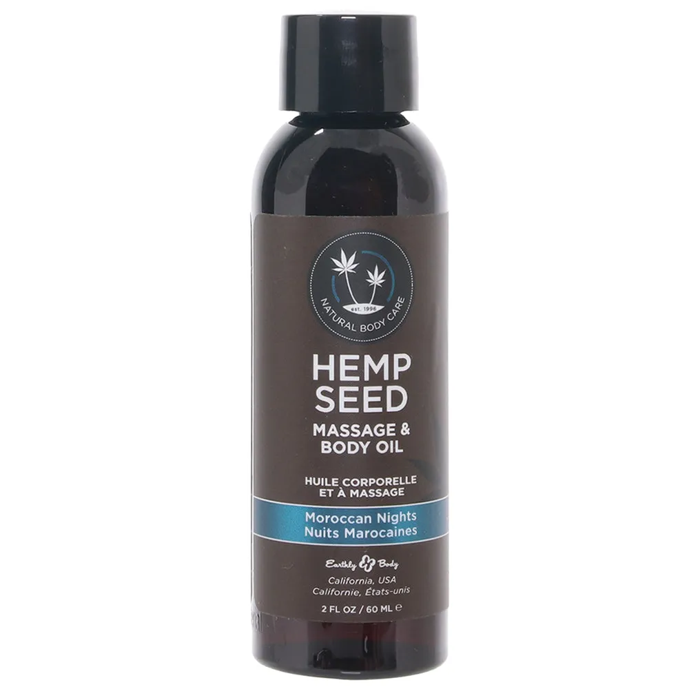 Hemp Seed Massage Oil 2oz/60ml in Moroccan Nights