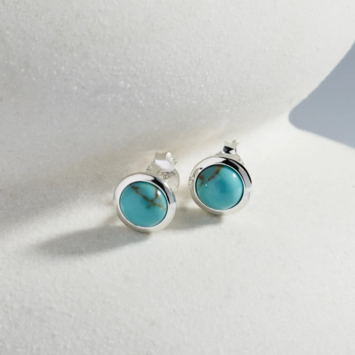 Husk Turquoise Stud Earring