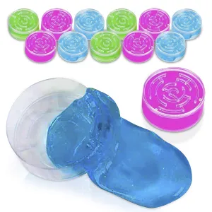 Kicko Maze Putty - Pack of 12 Stretchable, Shapeable, Assorted Color Putty for Kneading