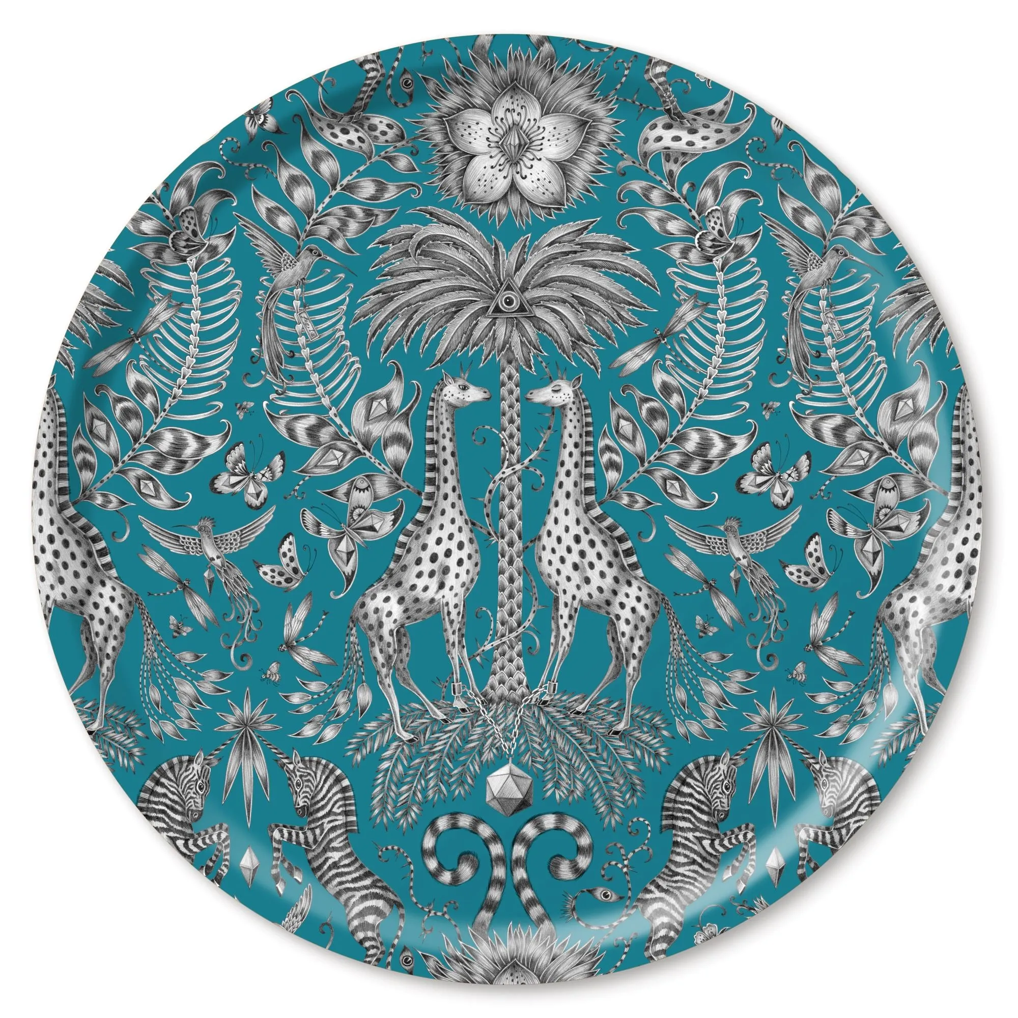 Kruger Tray - Turquoise - Diameter 46cm