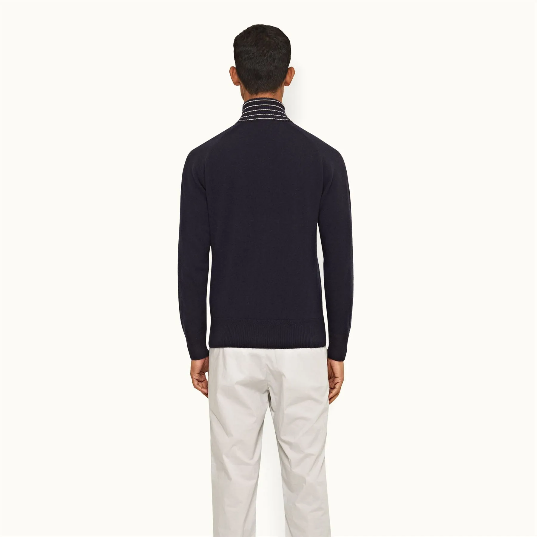 Lennard Stripe Rib Night Iris/Sea Mist - SS23