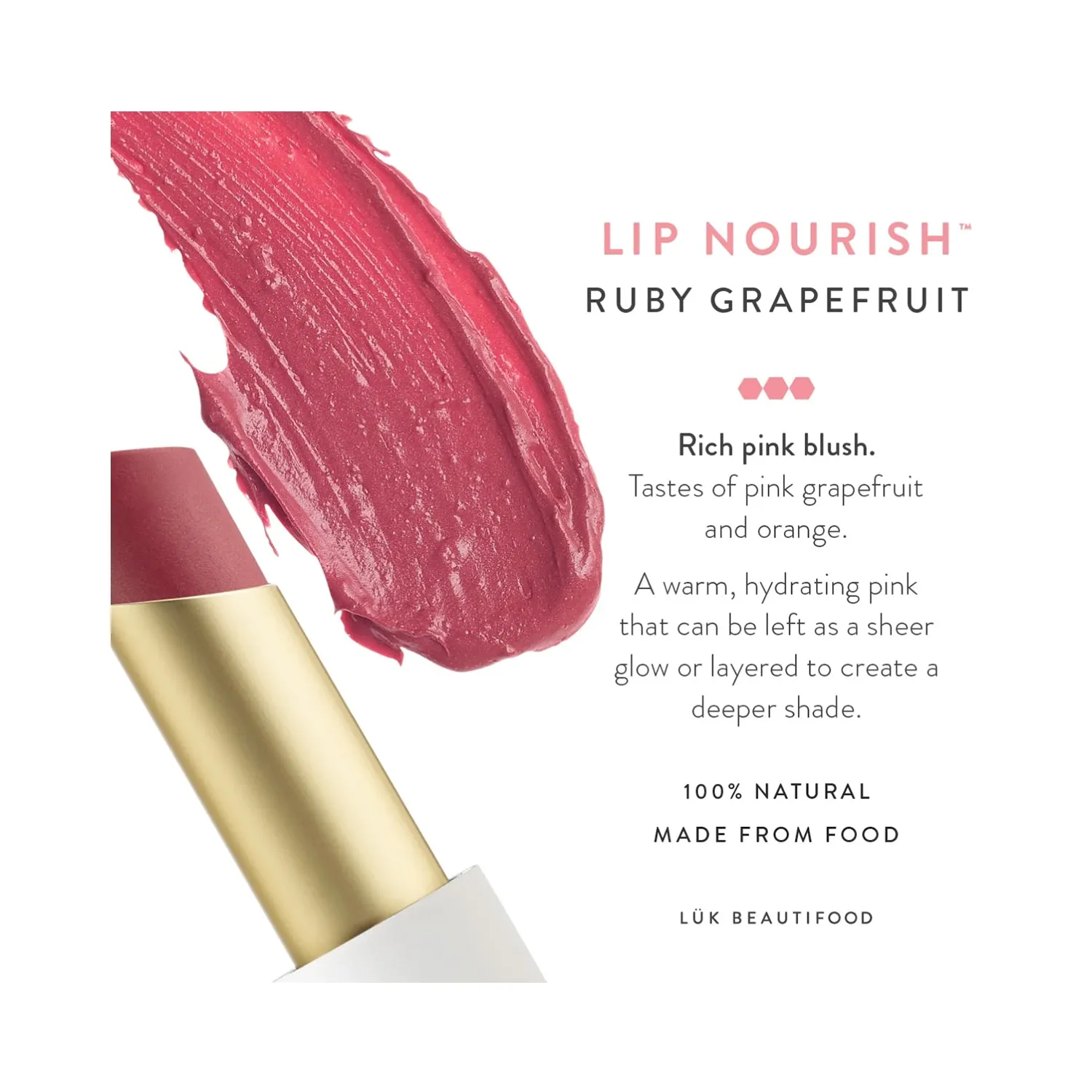 Lip Nourish Luk Ruby Grapefruit