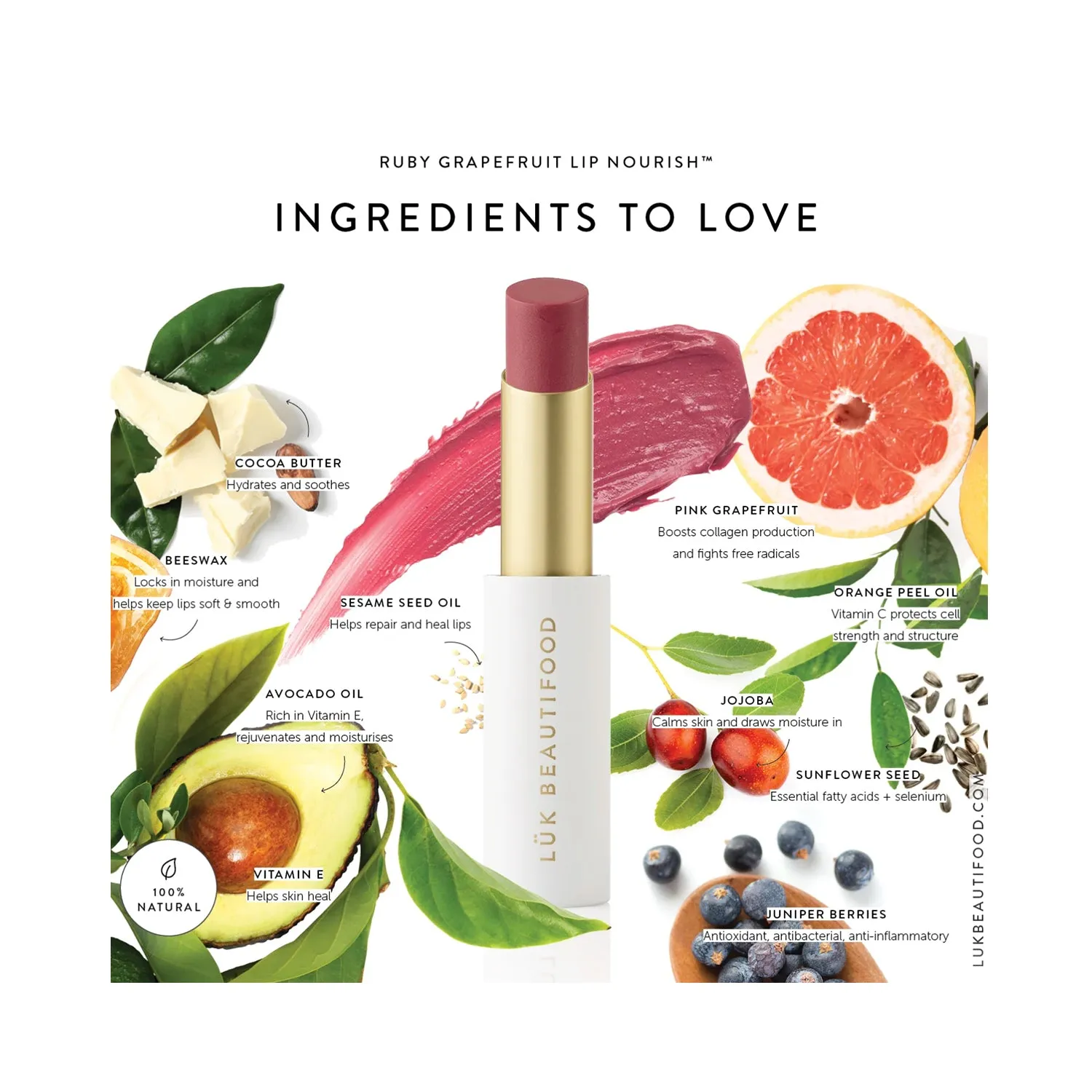 Lip Nourish Luk Ruby Grapefruit