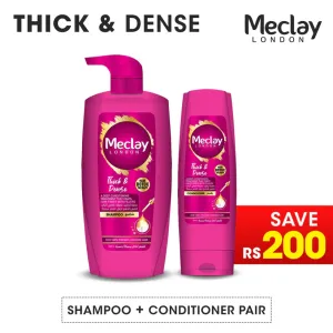 Meclay London Thick & Dense Shampoo 660ml   Conditioner Pair Box