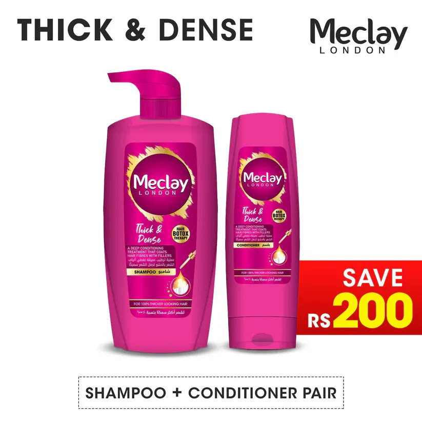 Meclay London Thick & Dense Shampoo 660ml   Conditioner Pair Box