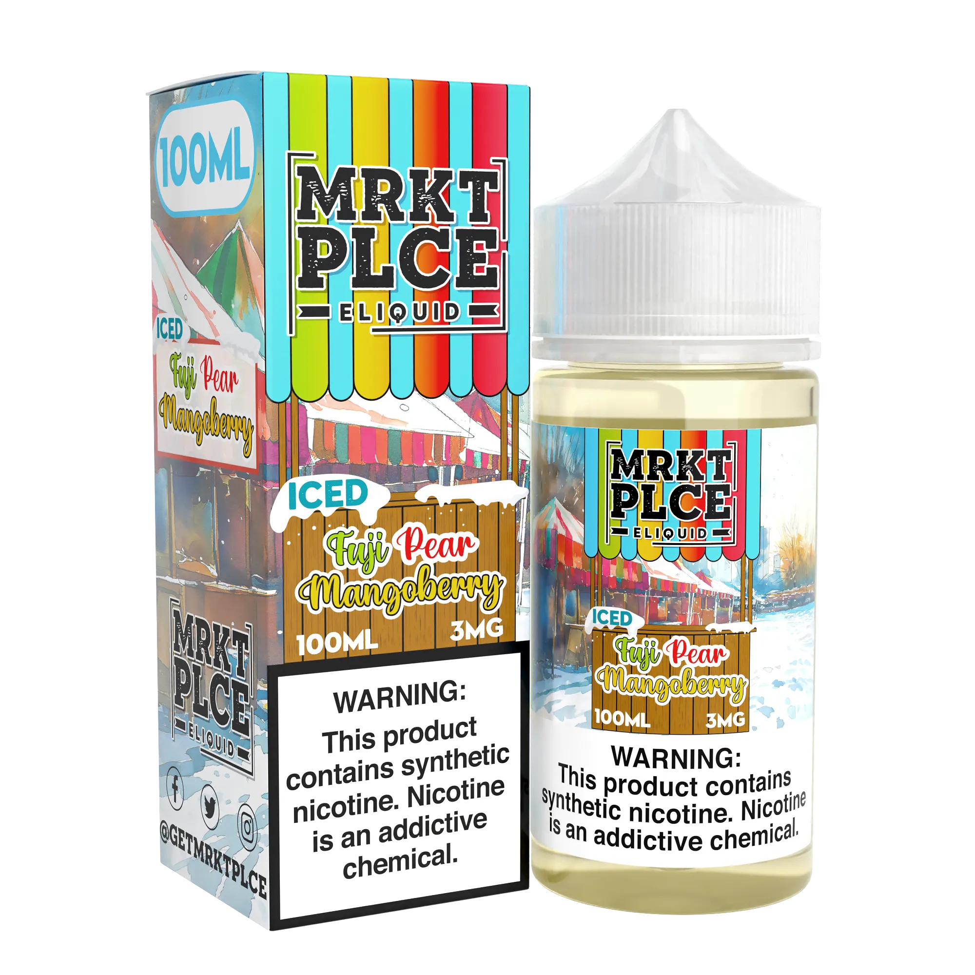 MRKTPLCE -  ICED Fuji Pear Mangoberry - 100ML E-Liquid