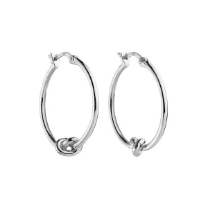 Nature’s Knot Hoop Earring | Sterling Silver