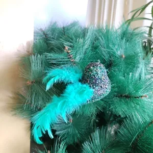 Nature’s Sparkle– Green Bird Handcrafted Christmas Ornaments