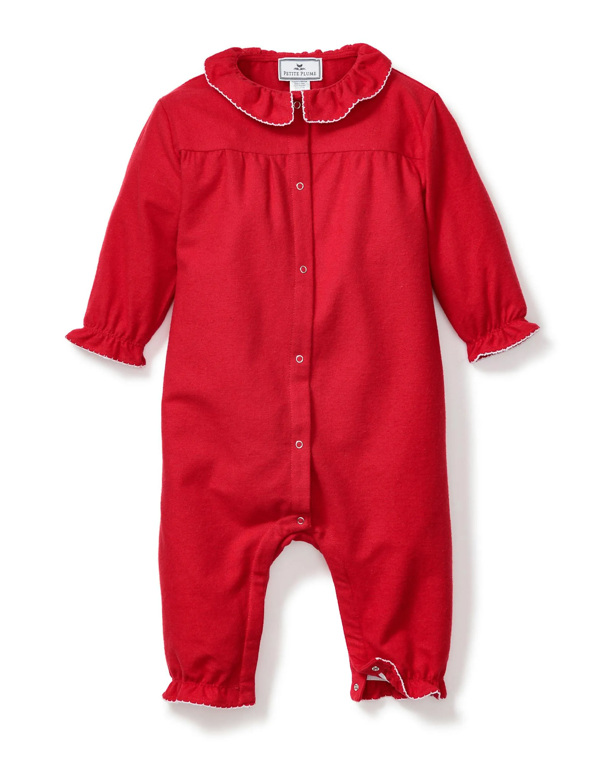 Red Flannel Madeline Romper