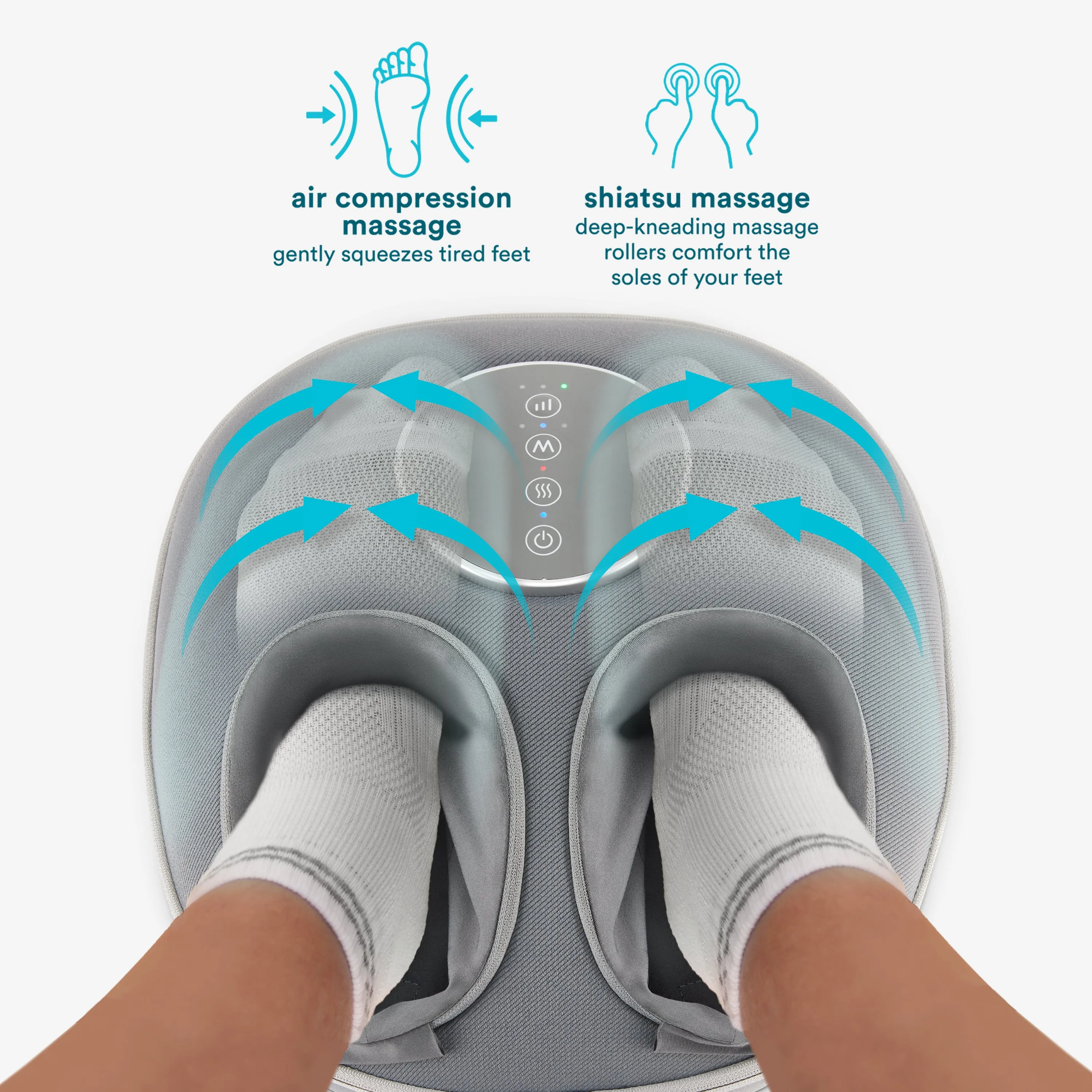 Shiatsu Air Deluxe Massager with Heat