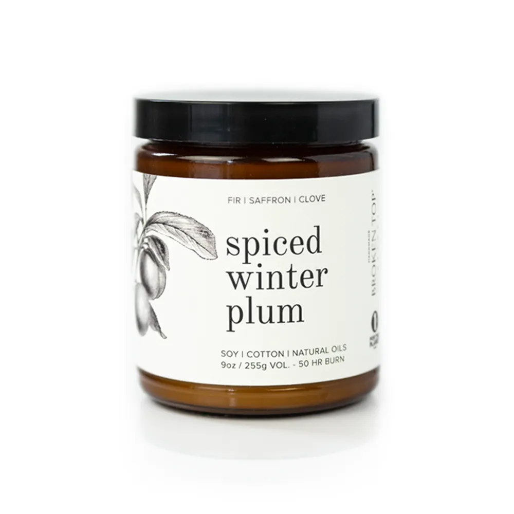 Spiced Winter Plum Soy Candle - 9 oz.