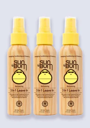 Sun Bum Revitalizing 3 in 1 Leave In Conditioner 118ml - 3 Pack Saver