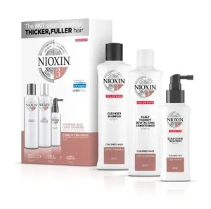 System 3 Colored Hair Thicker Fuller Light Tuning Treatment Kit 3 Prod. - Nioxin