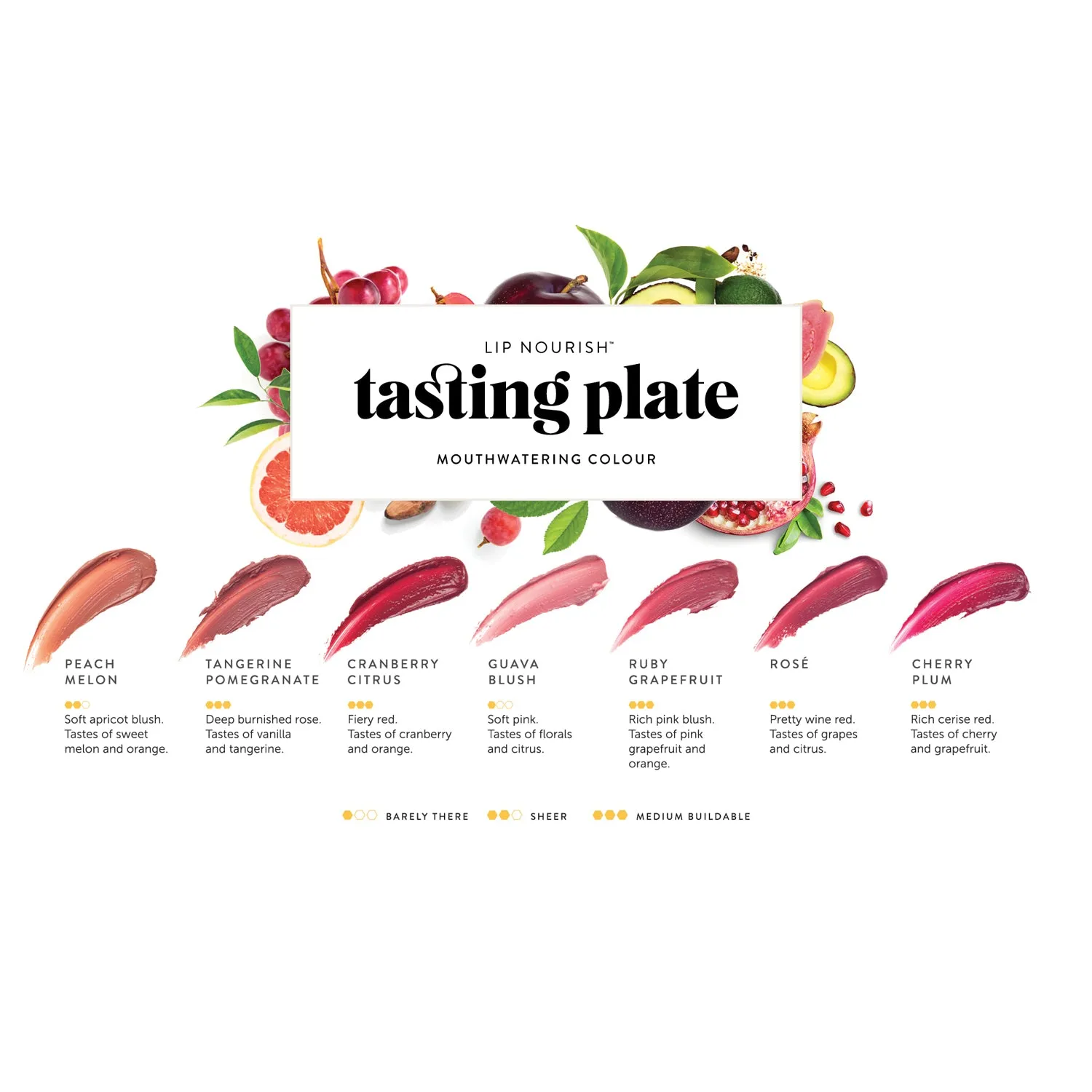 Tasting Plates: Lip Nourish™ Natural Lipstick Shade Samples