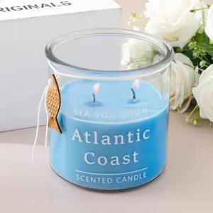 The Better Home Scented Candles (33Hrs Burn Time) Blue Water Scented Candles for Gift | Scented Candles for Home Decor | Scented Candles for Bedroom Bathroom | Home Decor Items | Aroma Candle