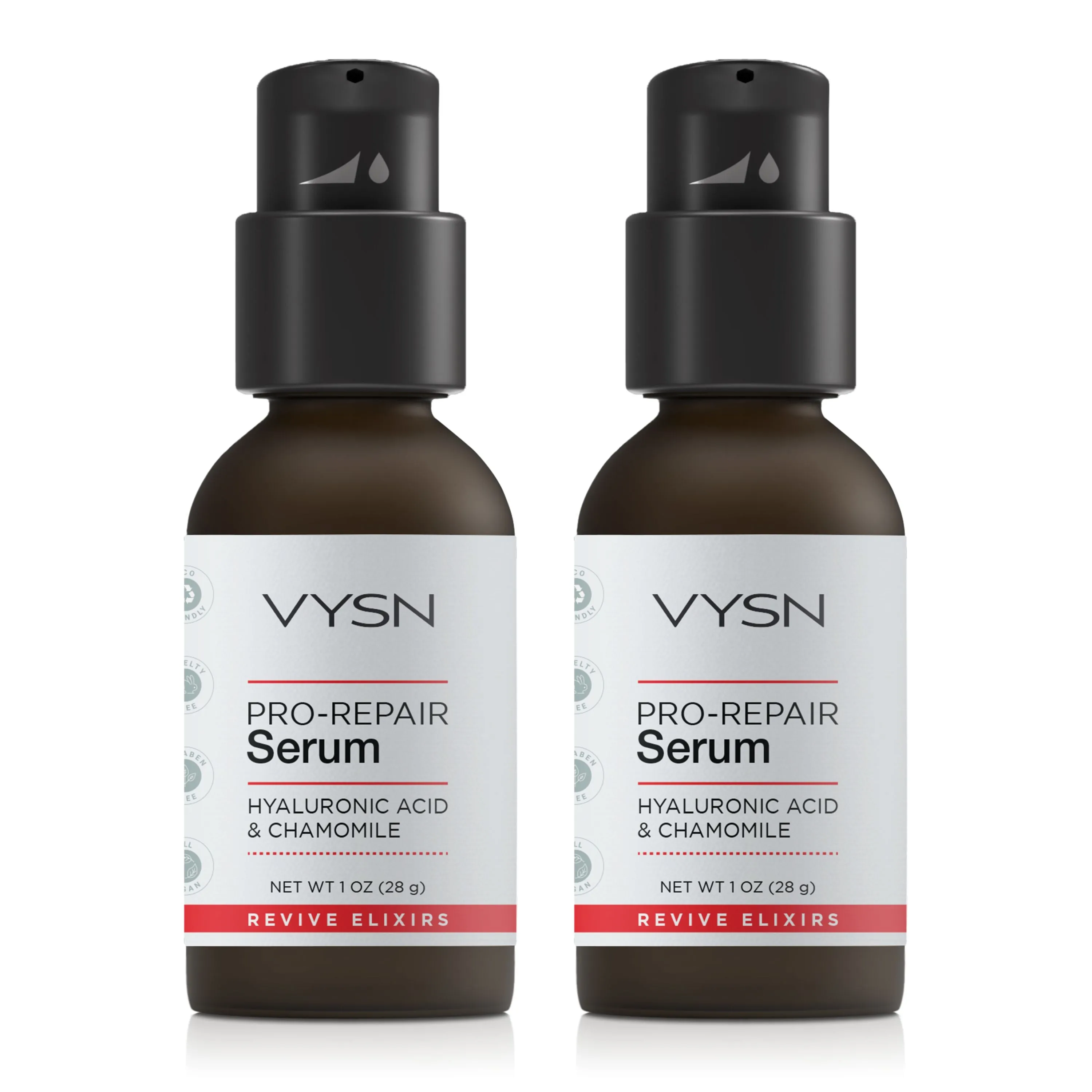 VYSN Pro-Repair Serum - Hyaluronic Acid & Chamomile - 2-Pack