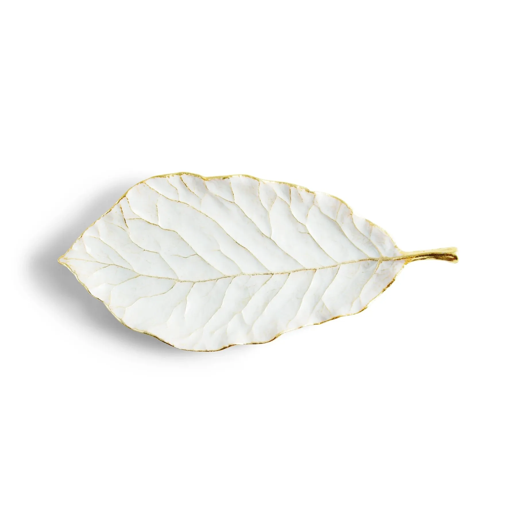 Winter Leaves Magnolia Dish